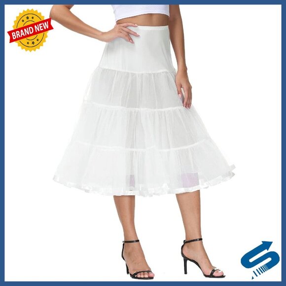 Other - 30" Petticoat Vintage Style Fluffy Tutu Underskirt for Dresses